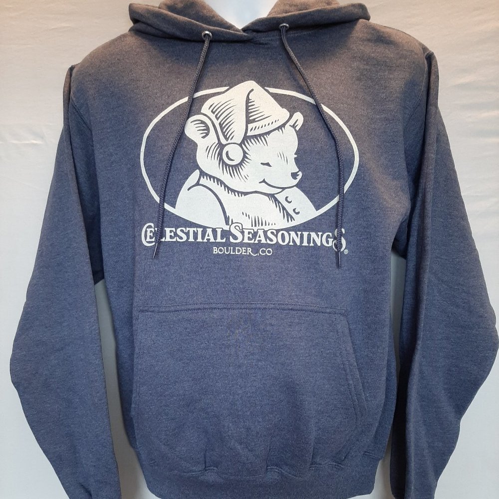CELESTIAL SEASONINGS  Sleepytime Bear Hoodie-Navy-SMALL